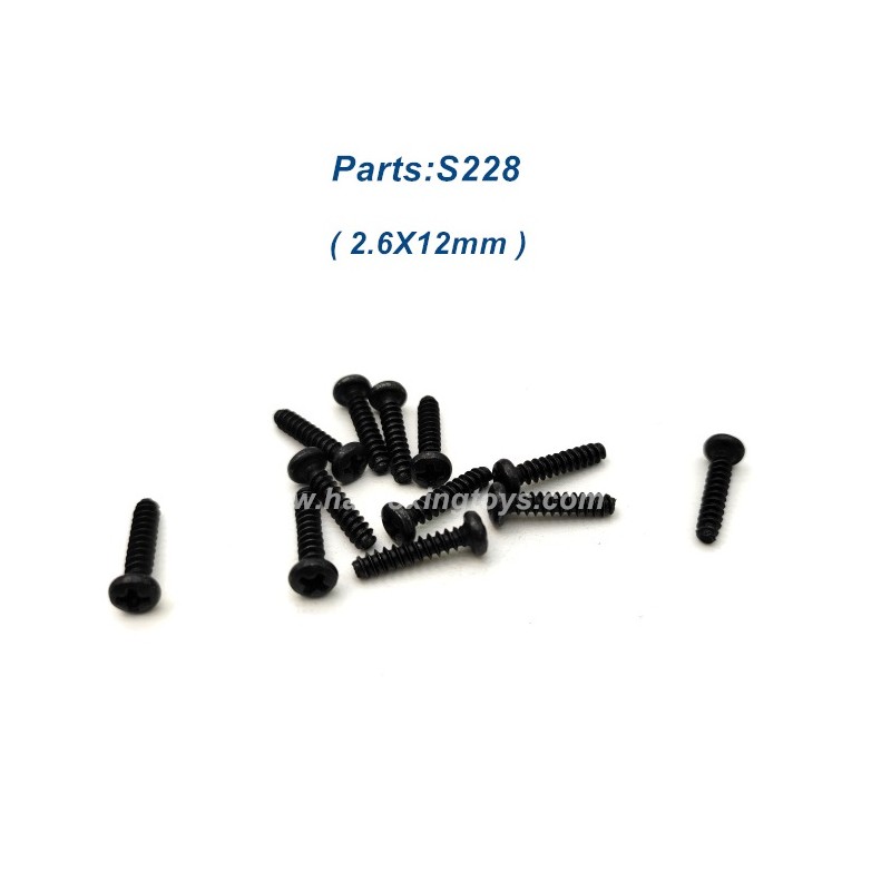 Haiboxing HBX 2996 Parts S228 Screw 2.6X12mm