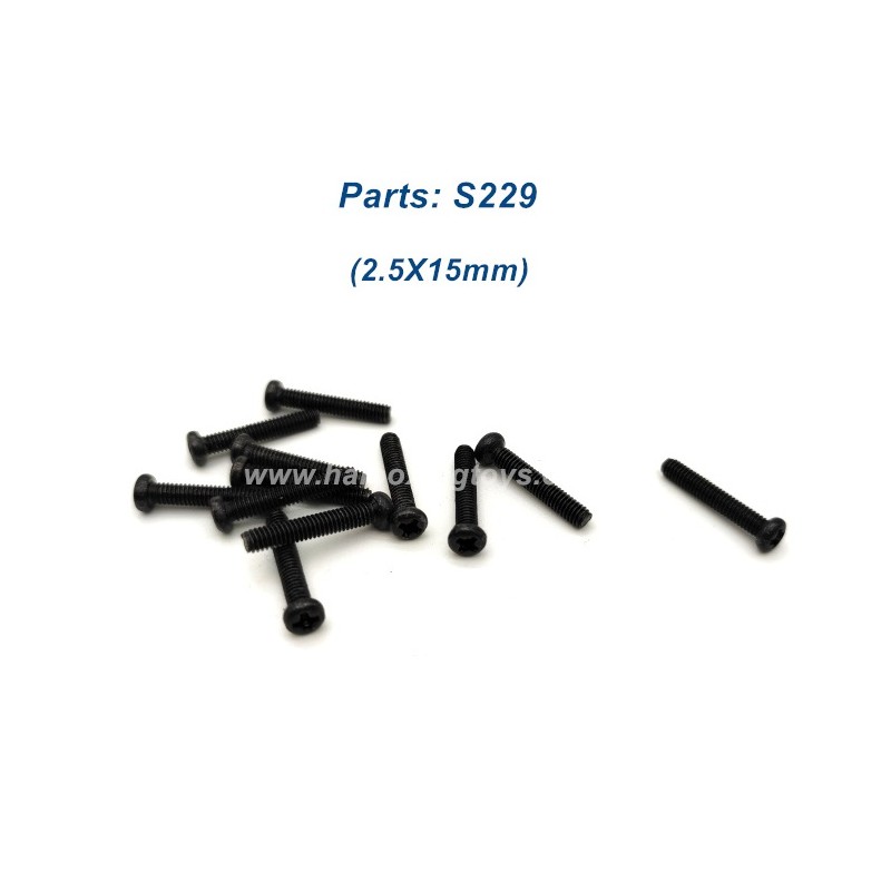 Haiboxing HBX 2997A Parts S229 2.5X15mm Screws