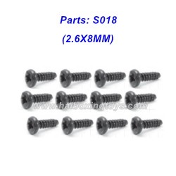 Haiboxing RC Car Parts S018 2.6X8MM Screws For HBX 2996 2997 RC Car