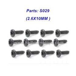 Haiboxing RC Car Parts 2.6X10MM Screws S029 For HBX 2996 2997 RC Car