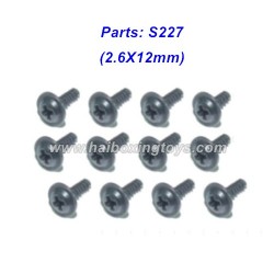 Haiboxing RC Car Parts S227 2.6X12mm Screws For HBX 2996 2997 RC Car Haiboxing RC Car Parts S227 2.6X12mm Screws For HBX 2996 2997 RC Car