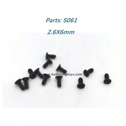 HBX 901/901A Parts Screw KBHO 2.6X6mm S061, HBX Firebolt Parts