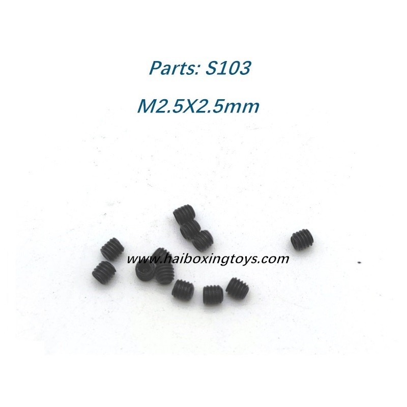 HBX 16889A Parts S103 Screw 2.5X2.5mm