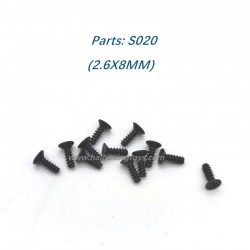 Haiboxing RC Car Parts 2.6X8MM Screws S020 For HBX 2996 2997 RC Car