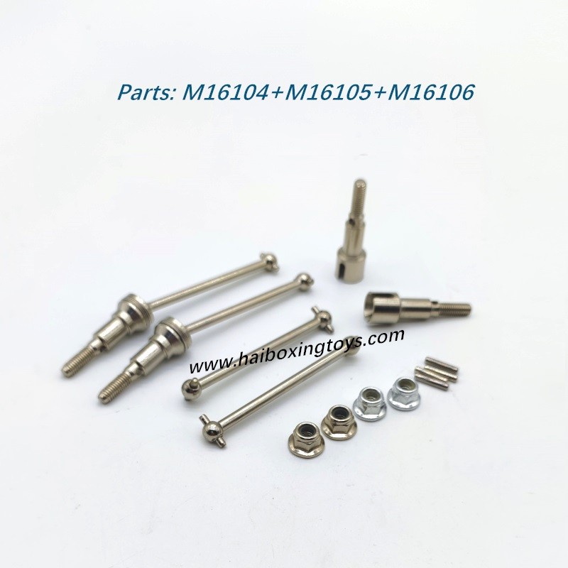 HBX 2105A Parts Metal Drive Shaft Set Kit M16105+M16106+M16107 HBX 2105A Parts Metal Drive Shaft Set Kit M16105+M16106+M16107