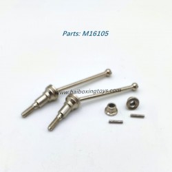 HBX 16889A PRO Parts Metal Front Drive Shaft Set M16105
