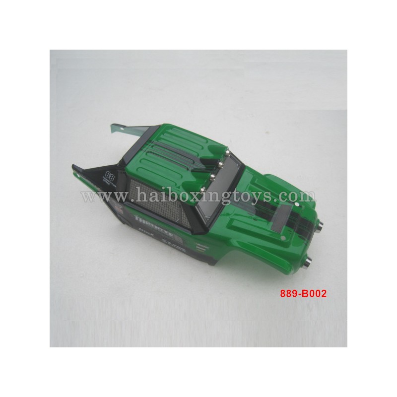 Thruster RC Car HBX 12889 Body Shell 889-B002 Green