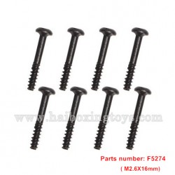 REMO HOBBY 1621 Parts Hex Socket Tapping Button Head Screws M2.6X16mm F5274
