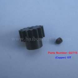 REMO HOBBY Rocket 1621 Parts Motor Gear (Copper) 15T G2715