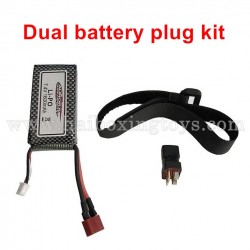 XinleHong 9125 Parts 7.4V 1600mAh Battery+USB Charger+Double Electric Link Plug+Battery Bandage