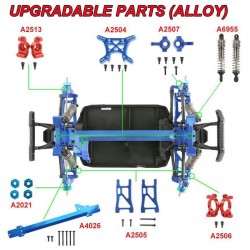 REMO HOBBY Smax 1635 upgrade Metal kit