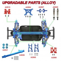 REMO HOBBY Dingo 1651 upgrade Metal kit