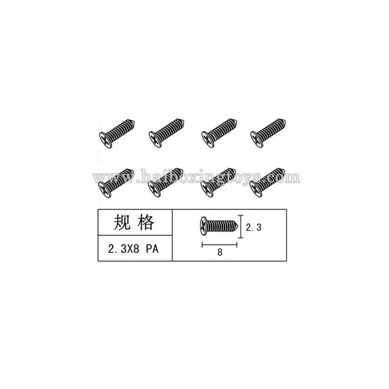 Feiyue FY-15 Spare Parts 2.3×8 PA Screw