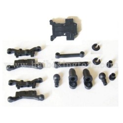 HBX 2078B Parts Suspension Arms+Shock Absorber Plastic Parts + Front Gear Box Mount 24022