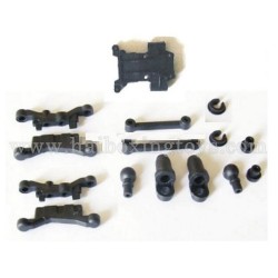 HBX 2078C Parts Suspension Arms+Shock Absorber Plastic Parts + Front Gear Box Mount 24022