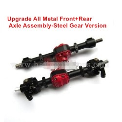 MN D90 D91 Upgrade All Metal Front+Rear Axle Assembly