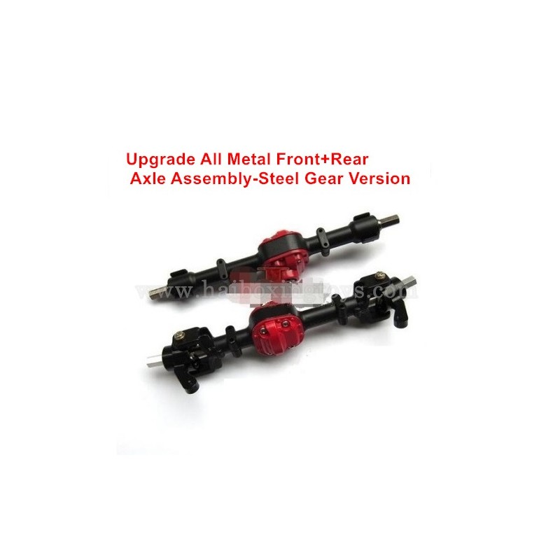 MN D90 D91 Upgrade All Metal Front+Rear Axle Assembly