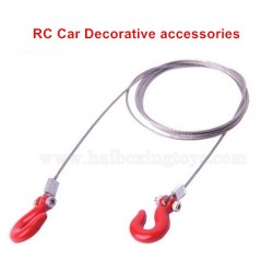 Remote Control Car Decorative Accessories Simulation Tow Hook With Wire Rope