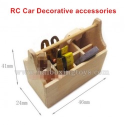 Remote Control Car Decorative Accessories Wooden Toolbox Set-Vervion 1