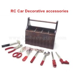 Remote Control Car Decorative Accessories Simulation Wooden Toolbox Set-Vervion 2