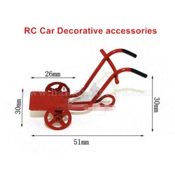 Remote Control Car Decorative Accessories Simulated Metal Trolley
