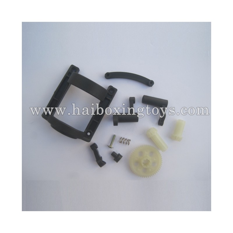 HBX 12813 Survivor MT Parts 12602R, Spur gear+Pinion Gear+Motor Guard+Steering Bushings HBX 12813 Survivor MT Parts 12602R, Spur gear+Pinion Gear+Motor Guard+Steering Bushings