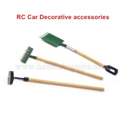 RC Car Decorative Parts Simulated Metal Gardening Tools