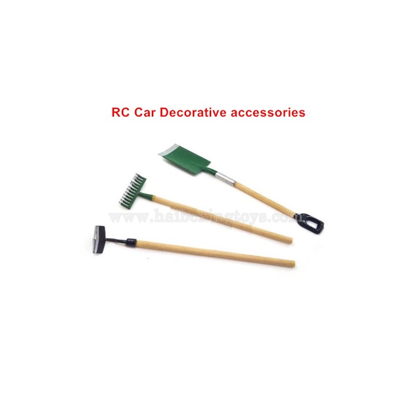 RC Car Decorative Parts Simulated Metal Gardening Tools