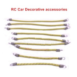 Remote Control Car Decorative Parts Simulation Luggage Rack Tie Rope, Spring Rope-Yellow