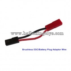 HBX 12812 Brushless ESC, Battery Plug Adaptor Wire 12634, Survivor ST