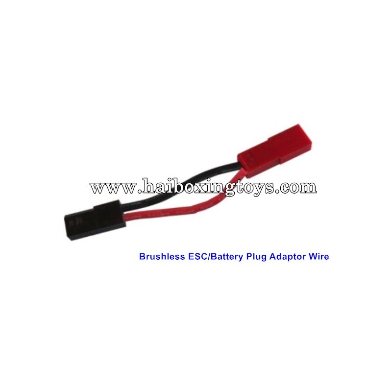 HBX 12812 Brushless ESC, Battery Plug Adaptor Wire 12634, Survivor ST