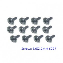 HBX 16889 16889A Ravage Parts Screws 2.6X12mm S227