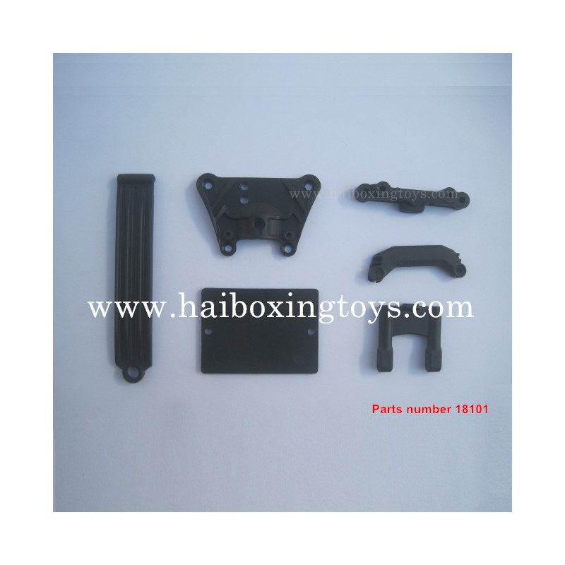 HBX 18859E Rampage Parts Front Top Plate+Servo Guard+Suspension Brace 18101