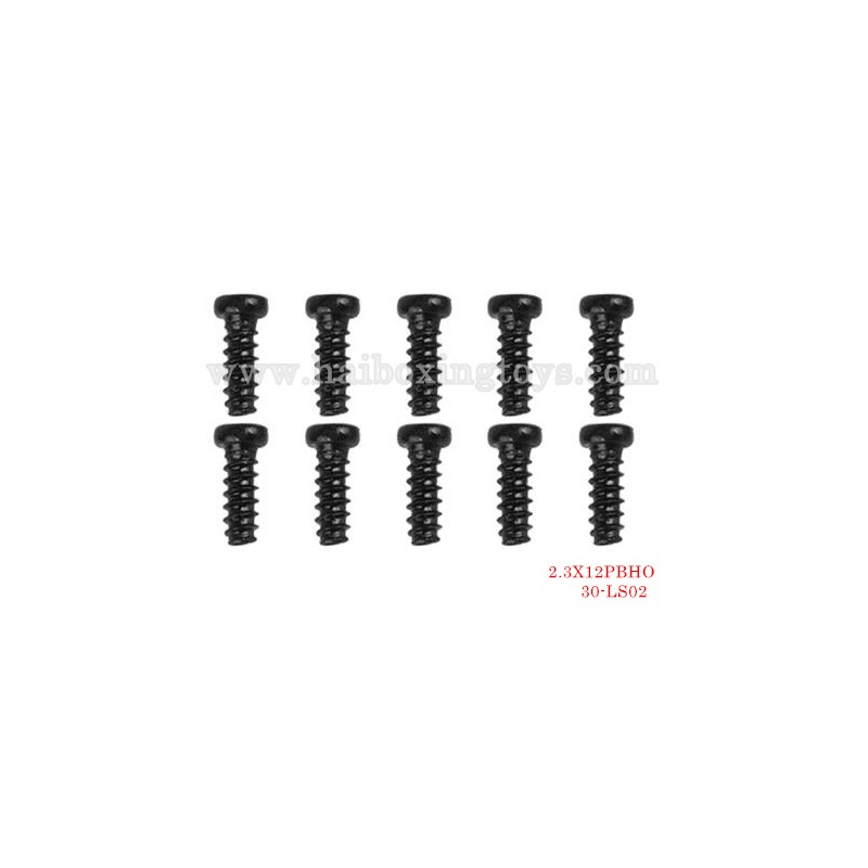XinleHong 1/18 car parts Round Headed Screw 2.3X12PBHO 30-LS02