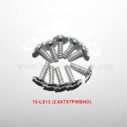 XinleHong 1/12 car parts Round Headed Screw 15-LS14 (2.5X6X5PWMHO)