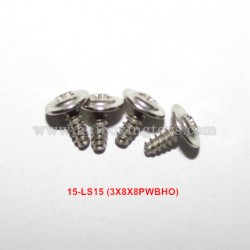 XinleHong 1/12 car parts Round Headed Screw 15-LS15 (3X8X8PWBHO)