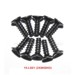 XinleHong 1/12 car parts Countersunk Head Screws 15-LS01 (2X8KBHO)