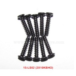 XinleHong 1/12 car parts Countersunk Head Screws 15-LS02 (2X10KBHO)