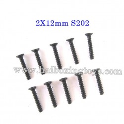 HBX 902 Parts Countersunk Self Tapping Screw 2X12mm S202
