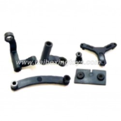 HBX 903 Parts-Steering Post, Steering Ackerman Plate+Servo Mount 90106