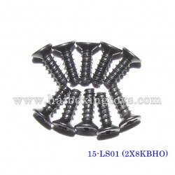 XinleHong X9115/X9116/X9120 Parts Countersunk Head Screws 15-LS01 (2X8KBHO)