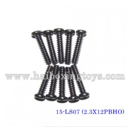 XinleHong X9115/X9116/X9120 Parts Round Headed Screw 15-LS07 (2.3X12PBHO)