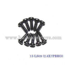 XinleHong Toys X9115/X9116/X9120 Parts Round Headed Screw (2.6X7PBHO) 15-LS09