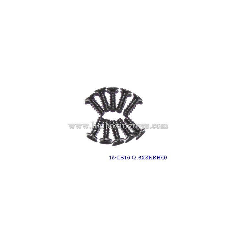 XinleHong Toys X9115/X9116/X9120 Parts Countersunk Head Screw 15-LS10 (2.6X8KBHO)