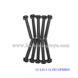XinleHong Toys X9115/X9116/X9120 Parts Round Headed Screw 15-LS11 (2.6X15PBHO)