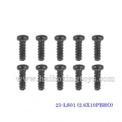 XinleHong Toys X9115/X9116/X9120 Parts Round Headed Screw 2.6X10PBHO 25-LS01