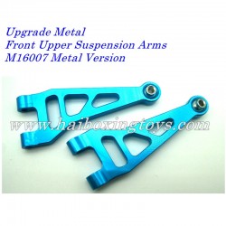 Haiboxing 16889 16889A Upgrade Metal Front Upper Suspension Arms M16007 Metal Version-Blue