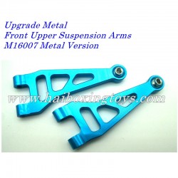 Haiboxing Destroyer 16890 Upgrade Metal Front Upper Suspension Arms M16007 Metal Version-Blue