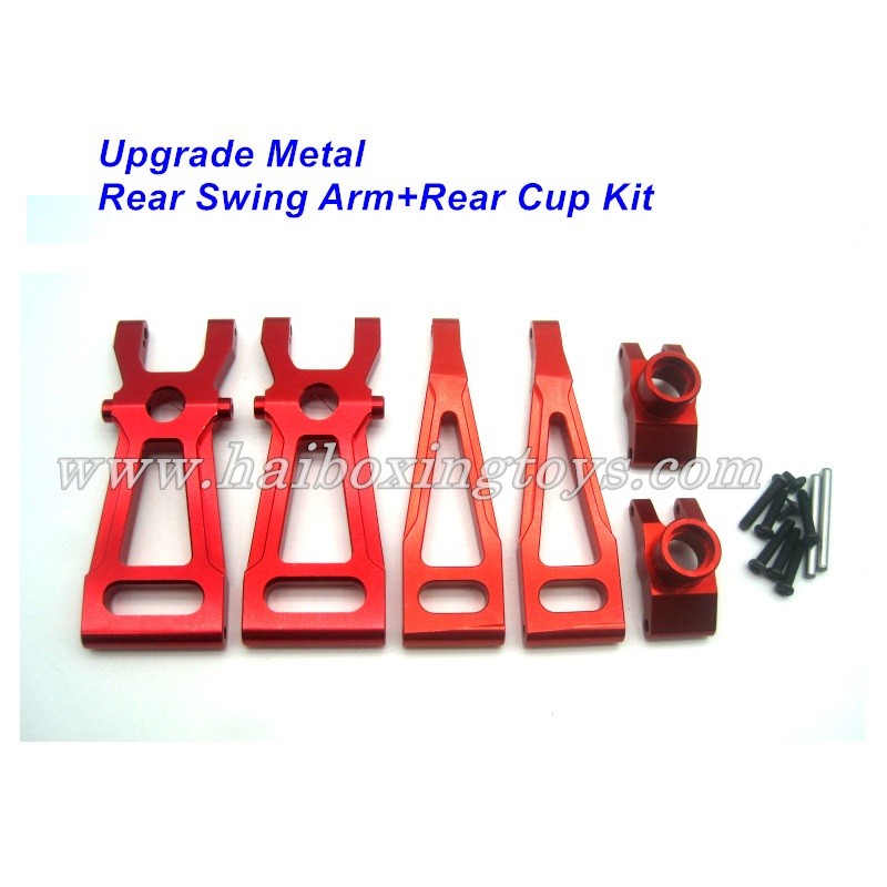 Xinlehong Toys Q901 Q902 Q903 Upgrade Kit Parts-Rear Metal Kit-Red
