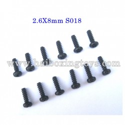 Twister RC Car HBX 905 Parts S018, 2.6X8mm Screw